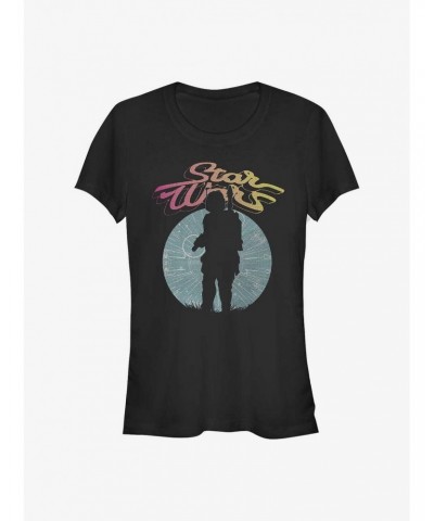 Star Wars Boba Fett Silhouette Girl's T-Shirt $6.31 T-Shirts