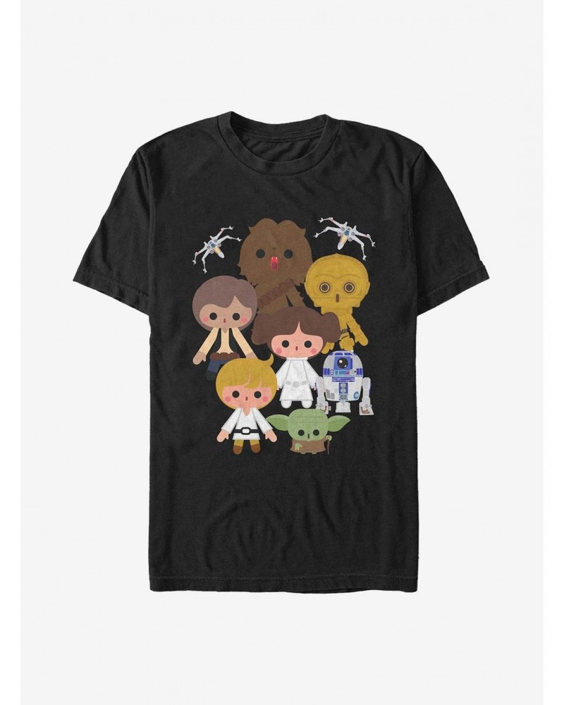 Star Wars Heroes Kawaii T-Shirt $6.99 T-Shirts