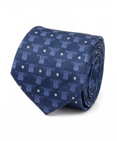 Star Wars The Mandalorian The Child Navy Blue Men's Tie $19.06 Ties