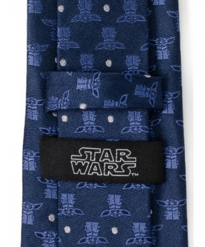 Star Wars The Mandalorian The Child Navy Blue Men's Tie $19.06 Ties