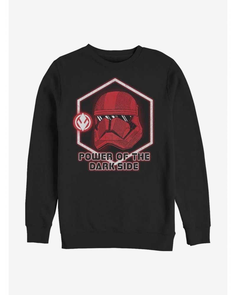 Star Wars: The Rise Of Skywalker Power Of The Dark Side Crew Sweatshirt $13.58 Sweatshirts