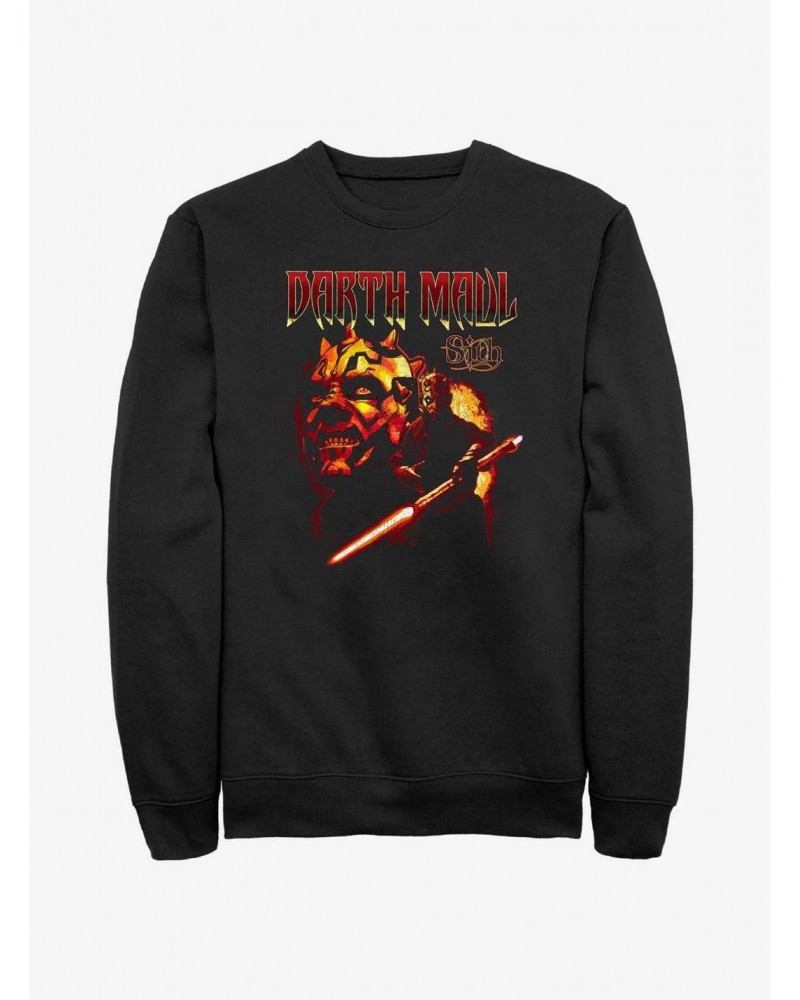 Star Wars Heavy Metal Darth Maul Sweatshirt $11.22 Sweatshirts