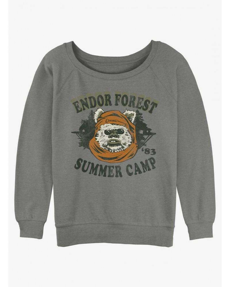 Star Wars Endor Camp Girls Slouchy Sweatshirt $10.63 Sweatshirts