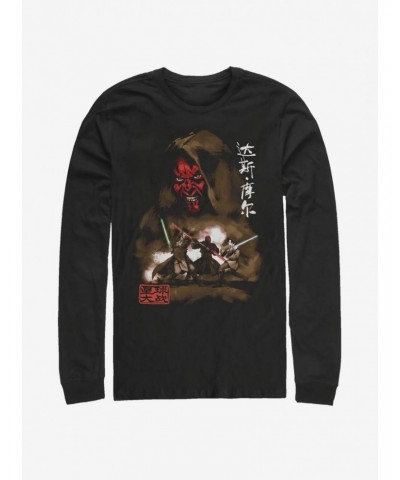 Star Wars Darth Maul Battle Long-Sleeve T-Shirt $11.05 T-Shirts