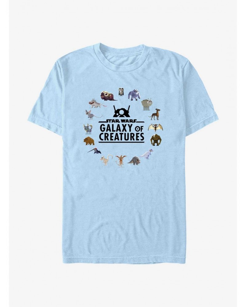 Star Wars Galaxy Of Creatures Circle T-Shirt $5.28 T-Shirts