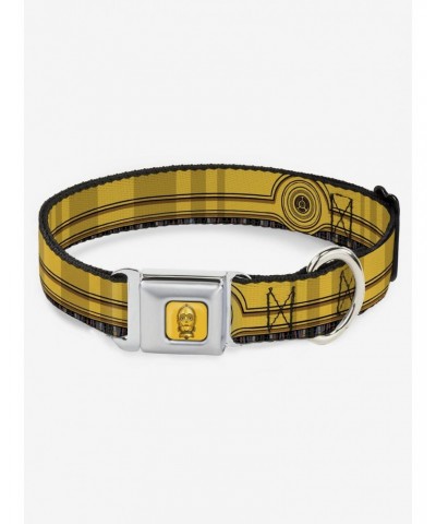 Star Wars C3PO Wires Bounding Seatbelt Buckle Dog Collar $8.96 Pet Collars