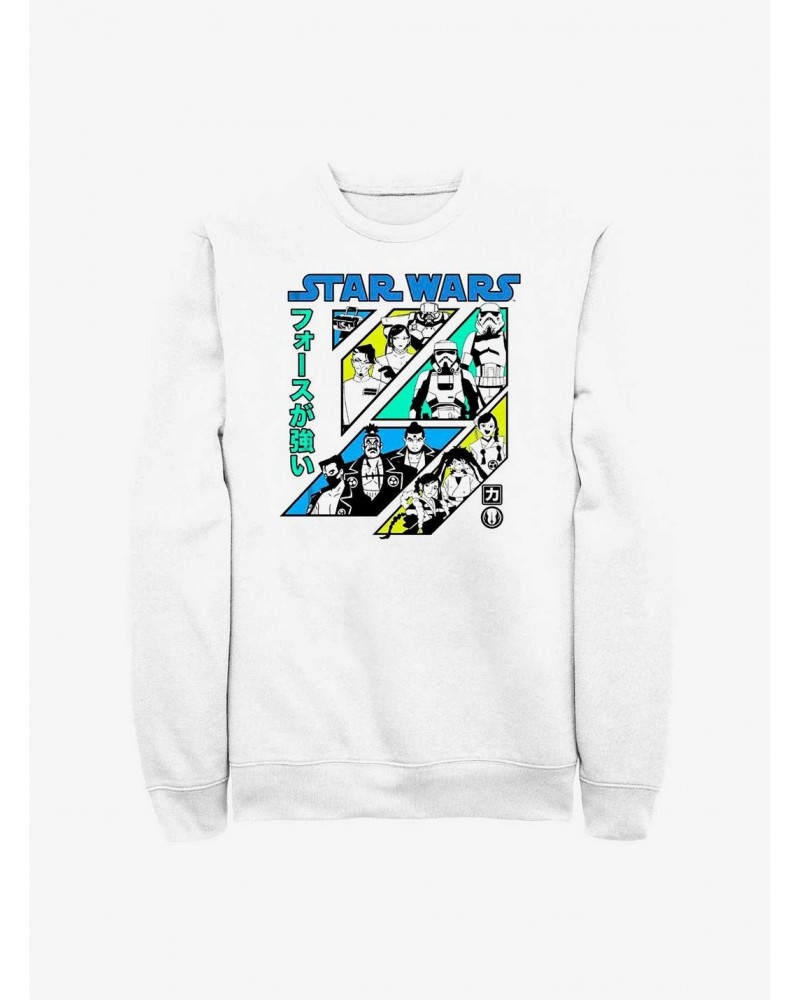 Star Wars: Visions Character Grid Crew Sweatshirt $13.87 Sweatshirts