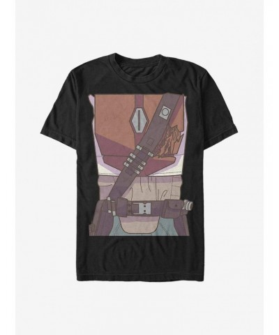 Star Wars The Mandalorian Drawn Costume T-Shirt $5.44 T-Shirts