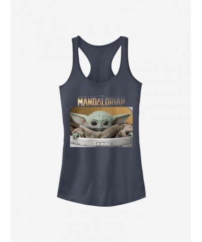 Star Wars The Mandalorian The Child Box Photo Girls Tank $8.76 Tanks