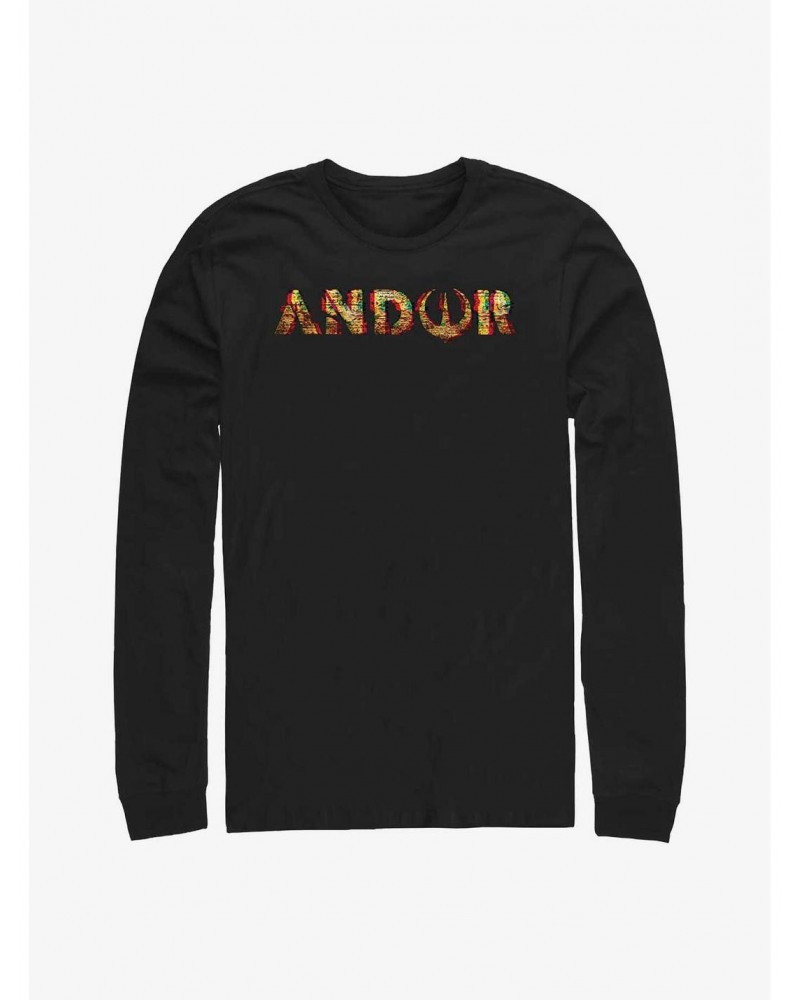 Star Wars: Andor Glitch Logo Long-Sleeve T-Shirt $12.90 T-Shirts