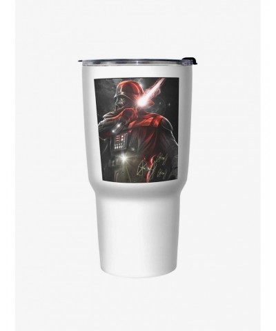 Star Wars Dark Lord White Stainless Steel Travel Mug $11.00 Mugs