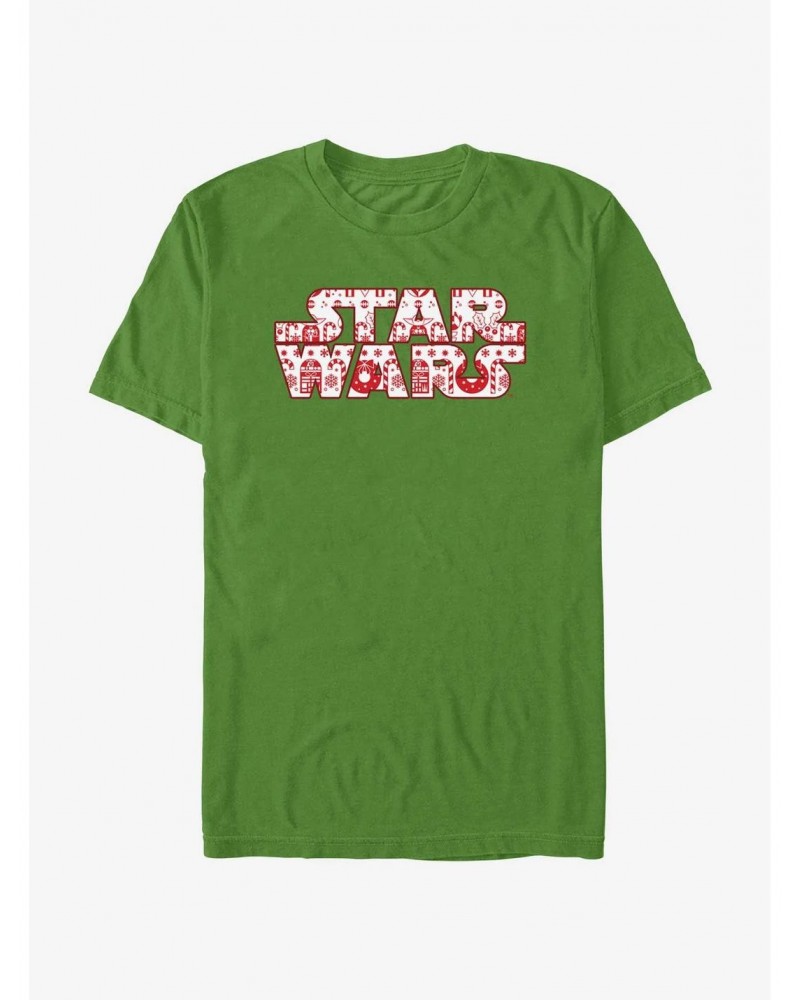 Star Wars Festive Fill Logo T-Shirt $7.61 T-Shirts