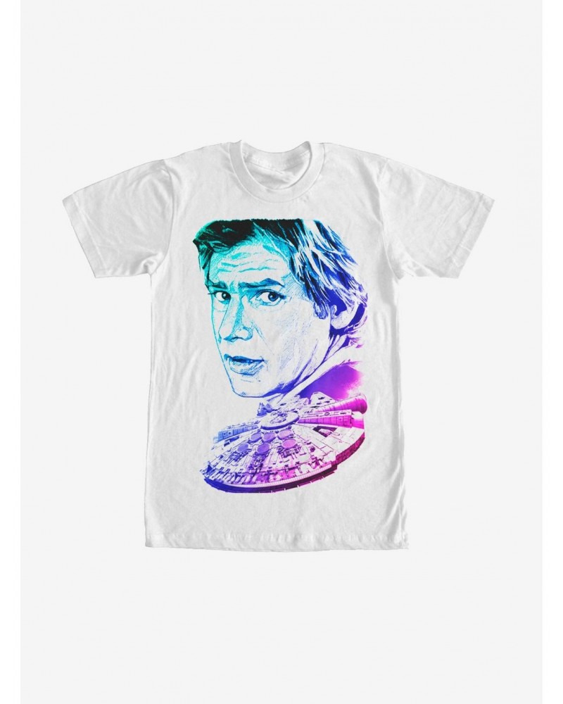 Star Wars Han Solo Millennium Falcon T-Shirt $6.83 T-Shirts