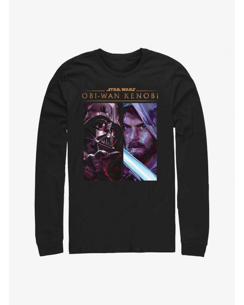 Star Wars Obi-Wan Kenobi Panels Long-SLeeve T-Shirt $8.69 T-Shirts