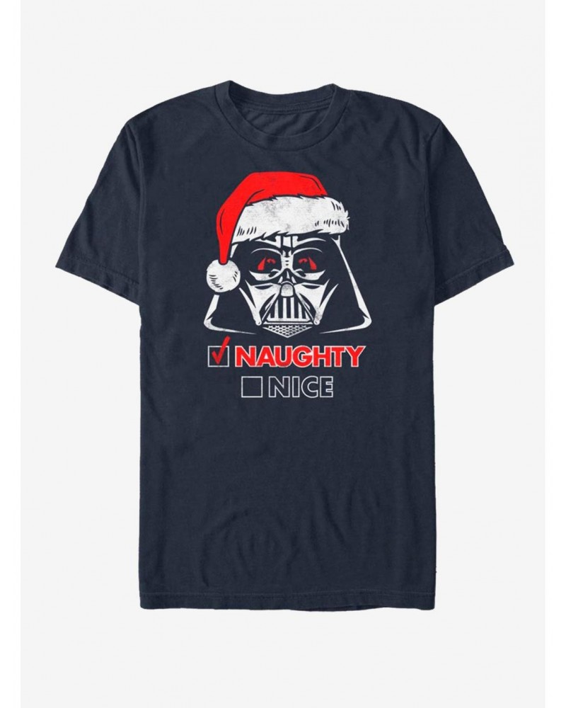 Star Wars Santa Vader Naughty Nice T-Shirt $7.61 T-Shirts