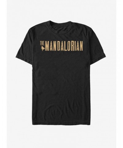 Star Wars The Mandalorian Mandalorian Simplistic Rusty Logo T-Shirt $7.45 T-Shirts