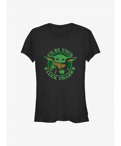 Star Wars The Mandalorian Lucky Charm Girls T-Shirt $7.60 T-Shirts