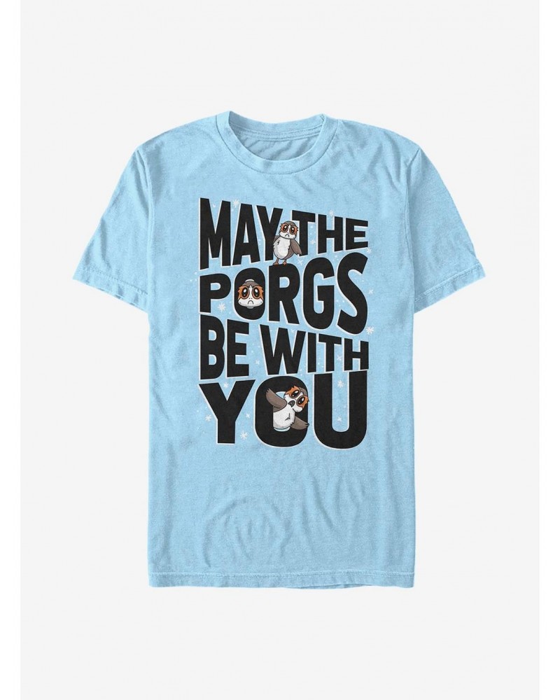 Star Wars: The Last Jedi Porgs Be With Us All T-Shirt $7.14 T-Shirts