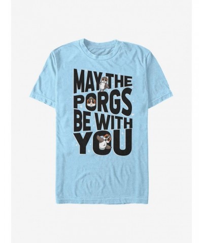 Star Wars: The Last Jedi Porgs Be With Us All T-Shirt $7.14 T-Shirts