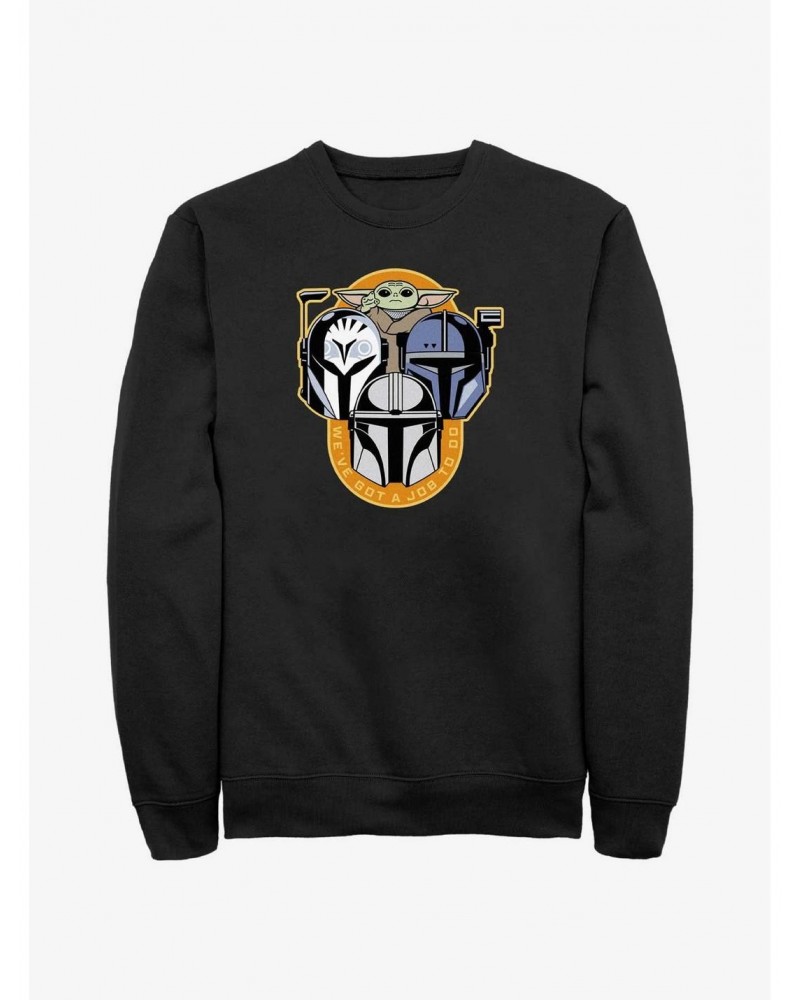 Star Wars The Mandalorian Bounty Hunters We've Got A Job To Do Sweatshirt $14.17 Sweatshirts