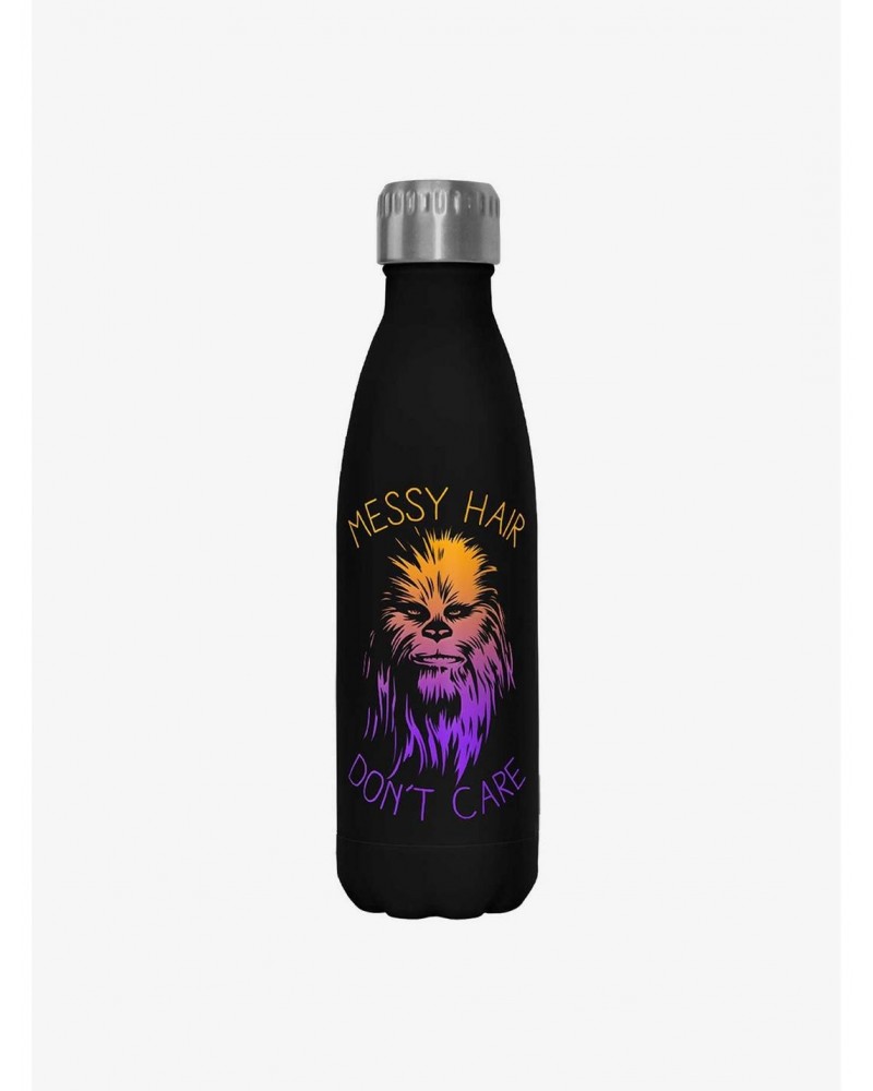 Star Wars Messy Hairs Black Stainless Steel Water Bottle $7.77 Water Bottles