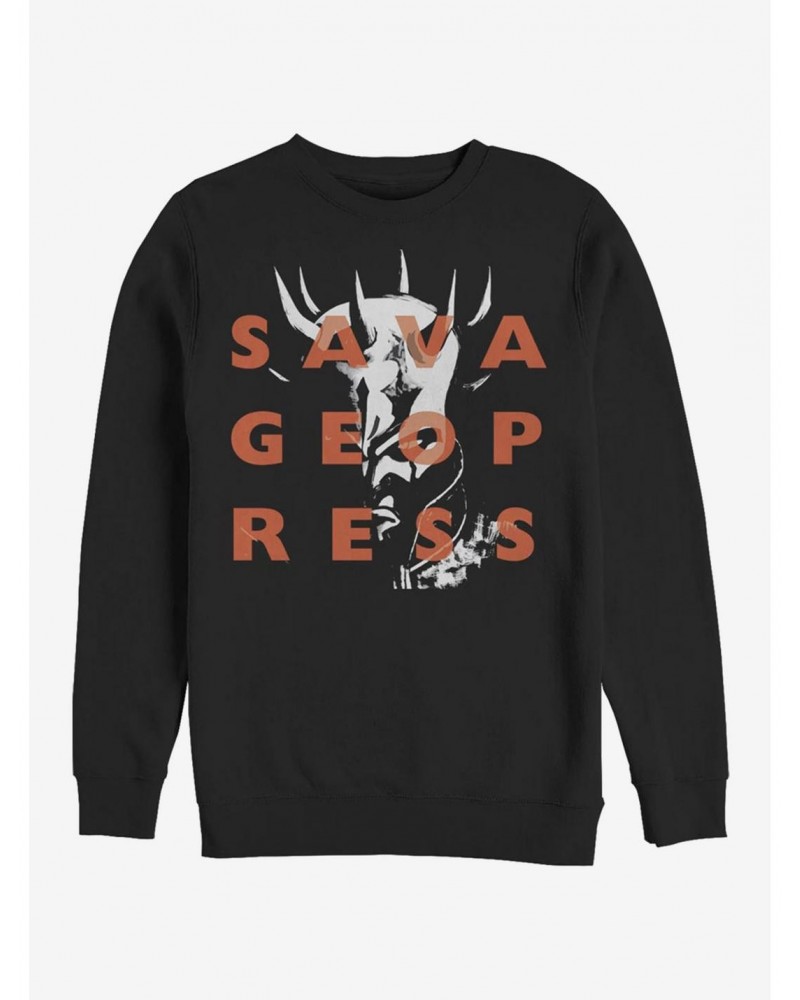 Star Wars The Clone Wars Savage Overlay Crew Sweatshirt $13.28 Sweatshirts