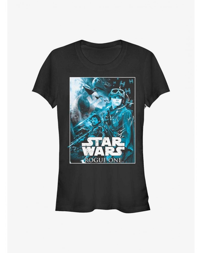 Star Wars Rogue One: A Star Wars Story Fight For Scarif Girls T-Shirt $7.28 T-Shirts