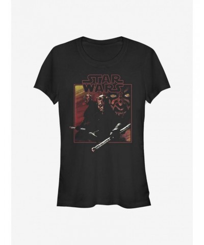 Star Wars Vintage Maul Girls T-Shirt $7.44 T-Shirts