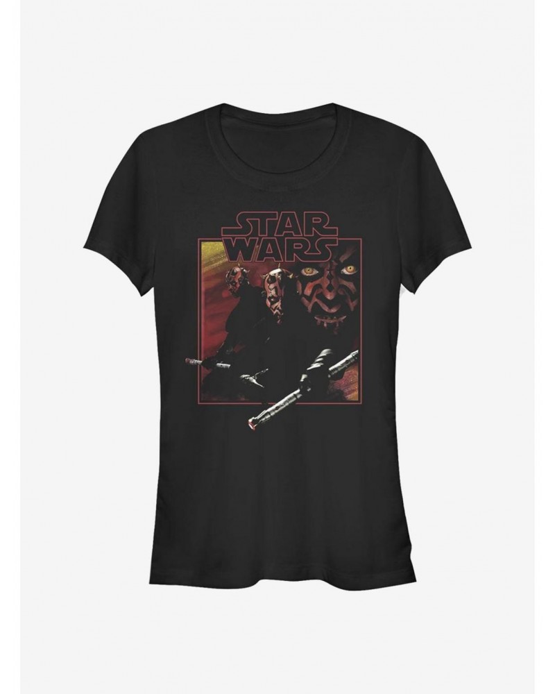 Star Wars Vintage Maul Girls T-Shirt $7.44 T-Shirts