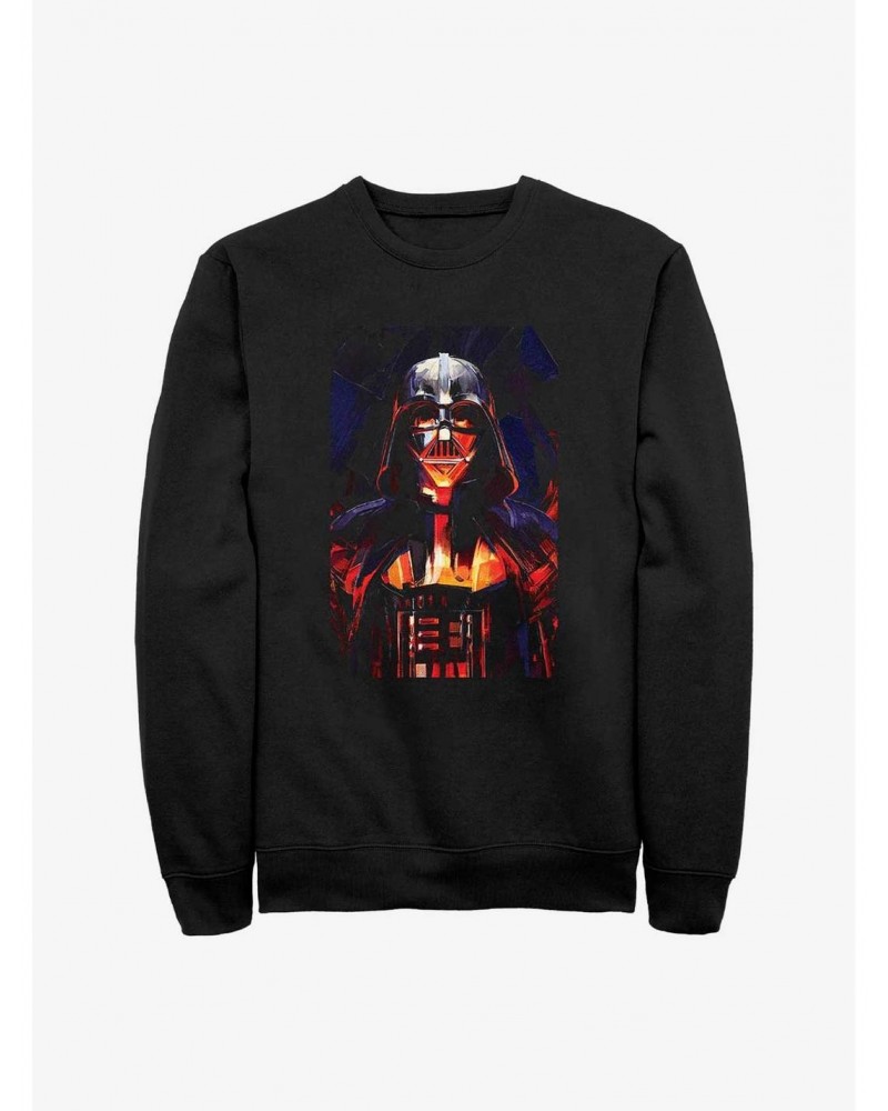 Star Wars Obi-Wan Vader Paint Sweatshirt $11.51 Sweatshirts