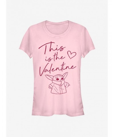 Star Wars The Mandalorian This Valentine The Child Girls T-Shirt $7.77 T-Shirts