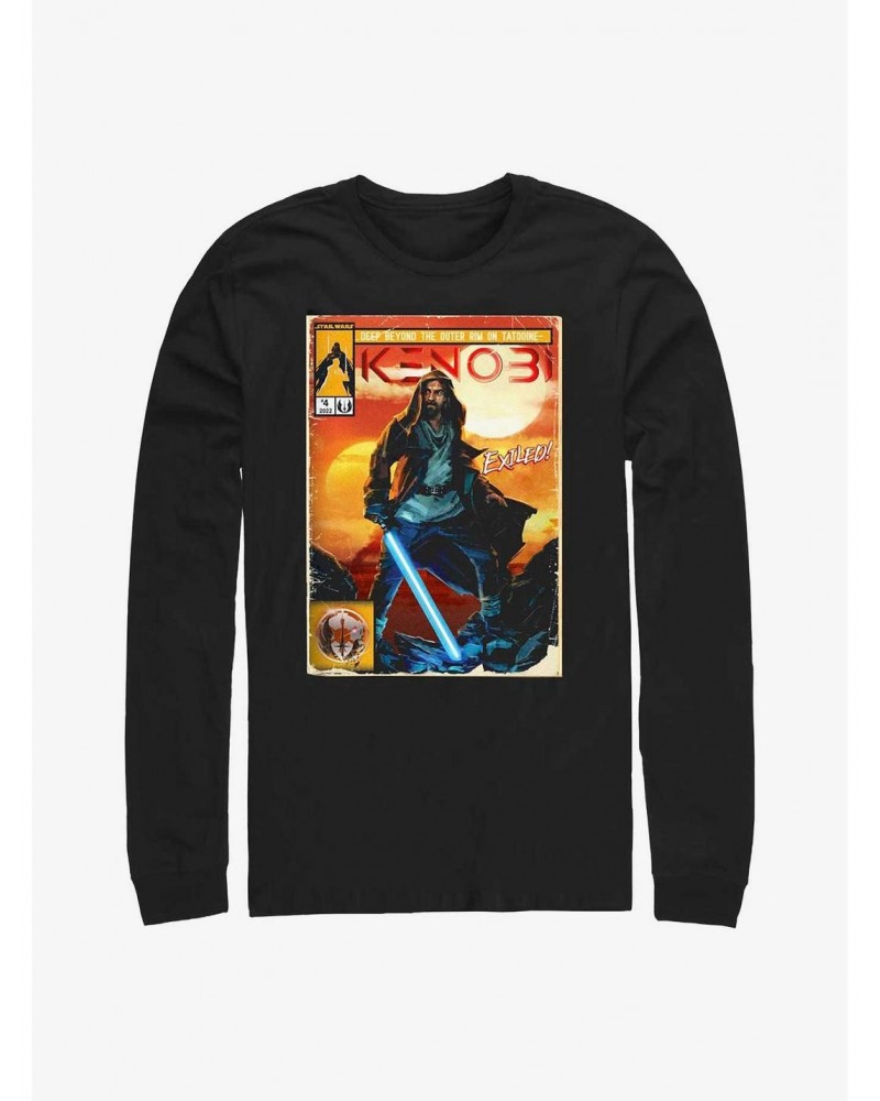 Star Wars Obi-Wan Komically Kenobi Long-SLeeve T-Shirt $12.90 T-Shirts