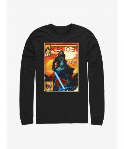 Star Wars Obi-Wan Komically Kenobi Long-SLeeve T-Shirt $12.90 T-Shirts