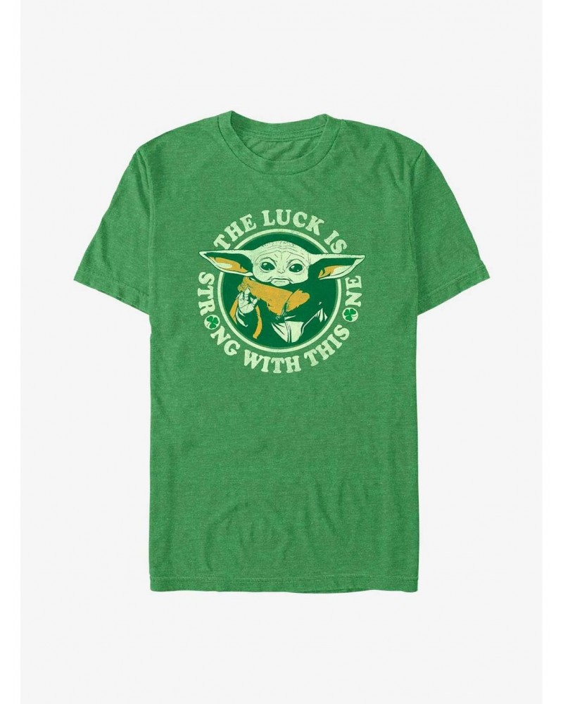 Star Wars The Mandalorian Lucky Force T-Shirt $6.83 T-Shirts