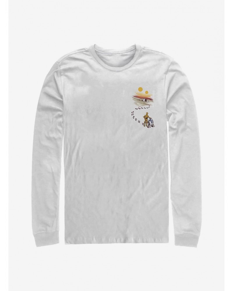 Star Wars Desert Footprints Pocket Long-Sleeve T-Shirt $10.53 T-Shirts