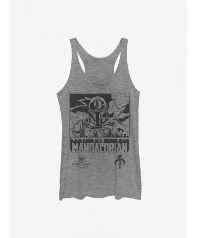 Star Wars The Mandalorian Stoic Bounty Hunter Girls Tank $8.50 Tanks