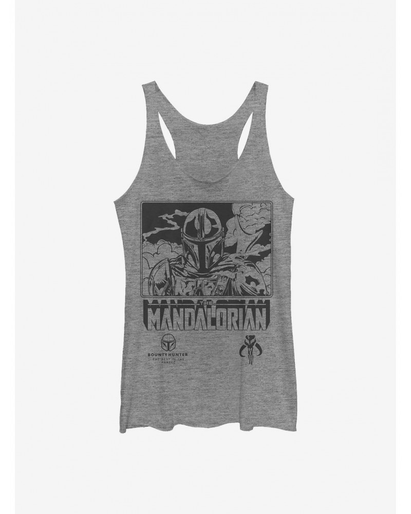 Star Wars The Mandalorian Stoic Bounty Hunter Girls Tank $8.50 Tanks