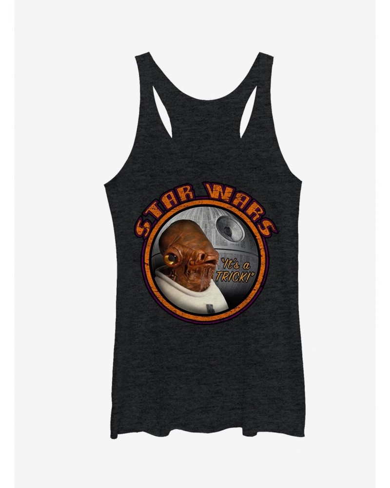 Star Wars Ackbar Halloween It's a Trick Girls Tanks $9.12 Tanks