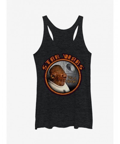 Star Wars Ackbar Halloween It's a Trick Girls Tanks $9.12 Tanks