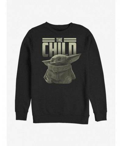 Star Wars The Mandalorian The Child Title Crew Sweatshirt $9.15 Sweatshirts