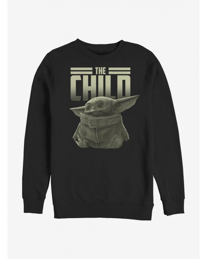 Star Wars The Mandalorian The Child Title Crew Sweatshirt $9.15 Sweatshirts