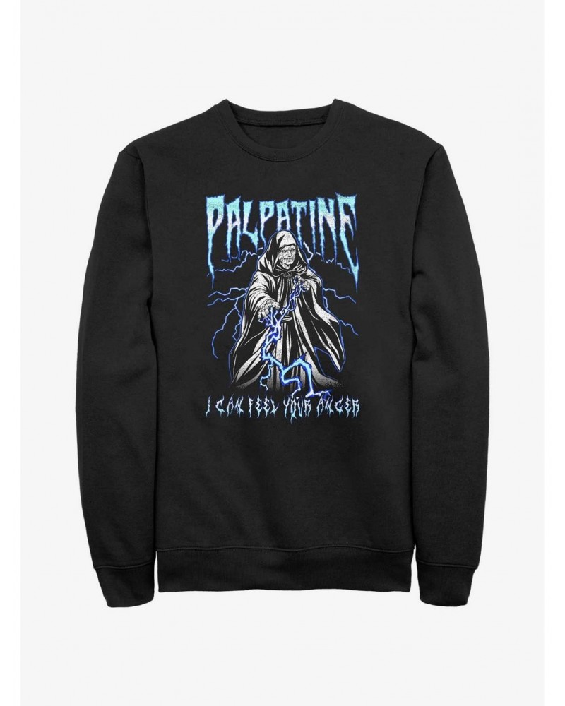 Star Wars Heavy Metal Palpatine Sweatshirt $11.81 Sweatshirts