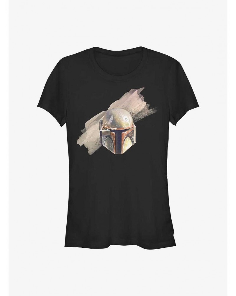 Star Wars The Mandalorian Fett Helmet Girl's T-Shirt $6.31 T-Shirts