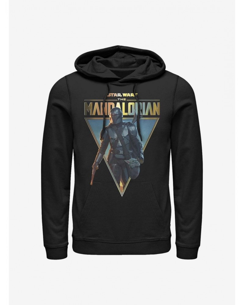 Star Wars The Mandalorian Mando And The Child Poster Hoodie $16.52 Hoodies