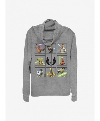 Star Wars: The Clone Wars Clone Wars Box Up Cowlneck Long-Sleeve Girls Top $14.73 Tops