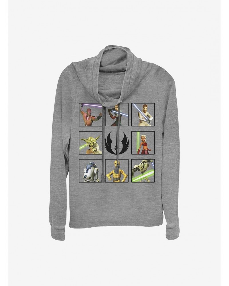 Star Wars: The Clone Wars Clone Wars Box Up Cowlneck Long-Sleeve Girls Top $14.73 Tops