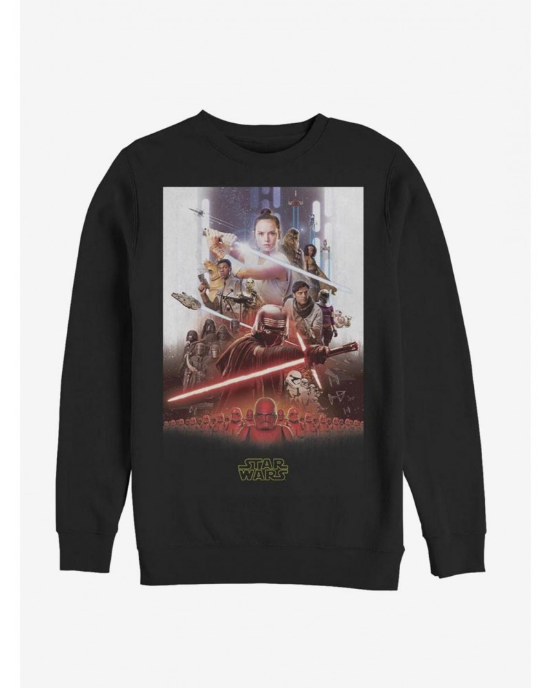 Star Wars Episode IX The Rise Of Skywalker Last Poster Sweatshirt $13.28 Sweatshirts