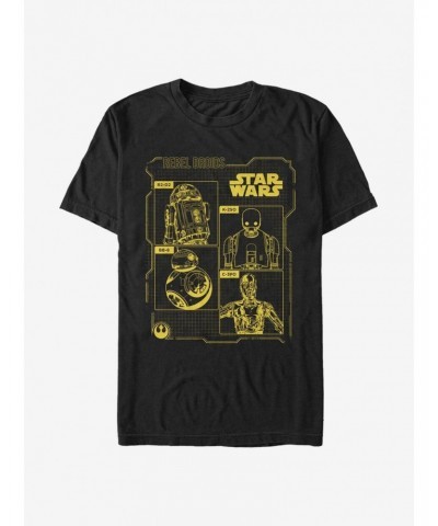 Star Wars Rebel Droids Schematics T-Shirt $6.37 T-Shirts