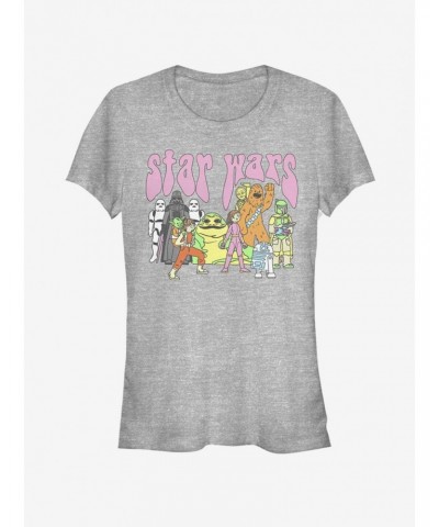 Star Wars Psychedelic Characters Girls T-Shirt $7.77 T-Shirts