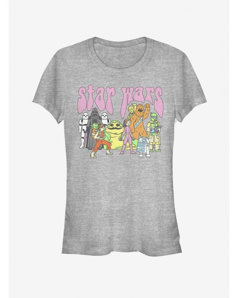 Star Wars Psychedelic Characters Girls T-Shirt $7.77 T-Shirts